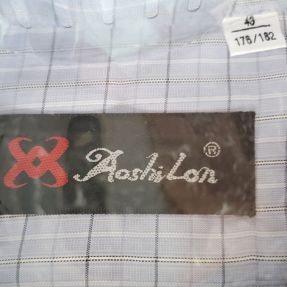 MAN'S LONG-SLEEVE CHECK SHIRT ( SIZE 17) - Picture 2 of 5